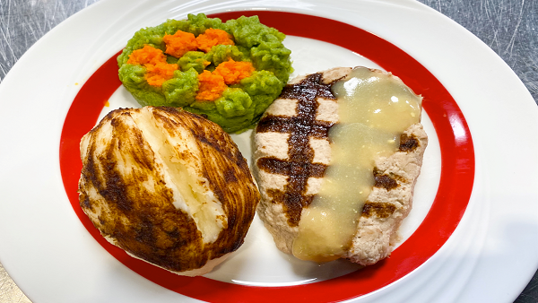 IDDSI Culinary Basics: Plating Grilled Chicken - IDDSI Level 4 Puréed