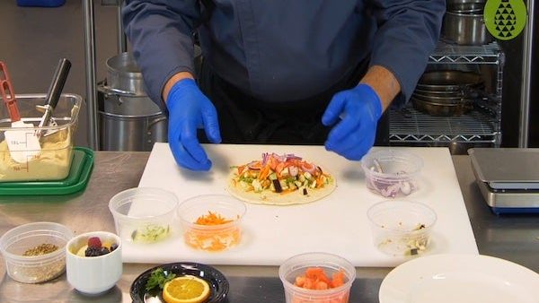 Culinary: Advanced - Sandwiches: Hummus Wrap