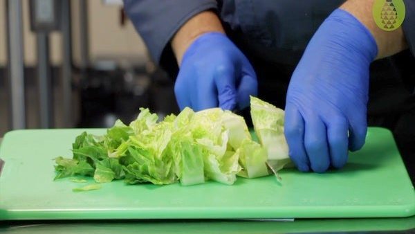 Culinary: Basics - Knife Cuts - Romaine Lettuce