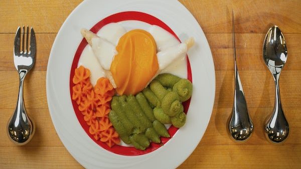 Pineapple Purée Program: How to Plate A Vegetarian Purée Meal