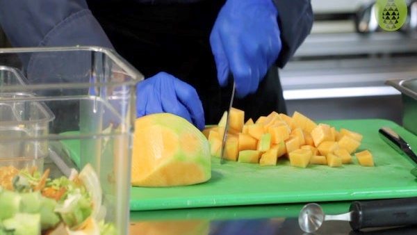 Culinary: Basics - Knife Cuts - Cantaloupe