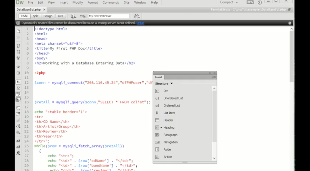 PHP Basics