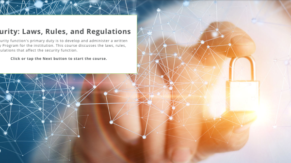 Security: Laws, Rules, and Regulations
