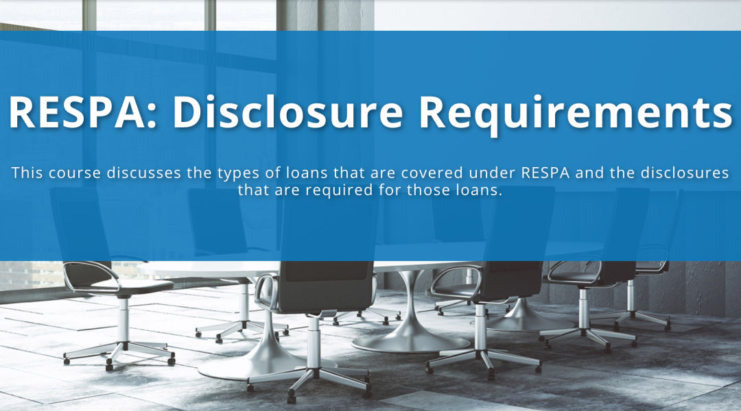 RESPA: Disclosure Requirements