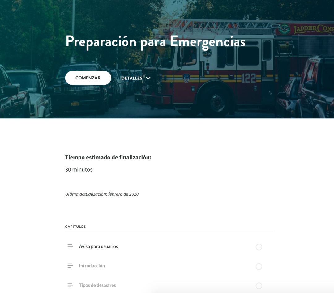 Preparación para Emergencias