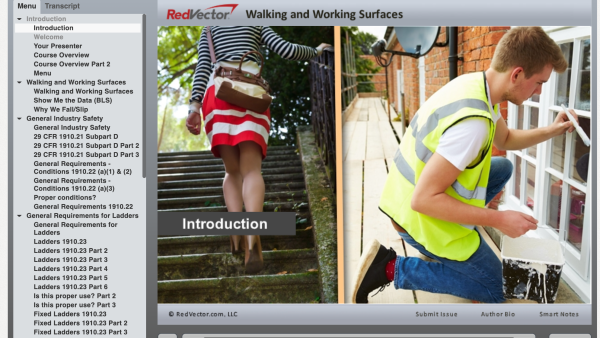 Walking and Working Surfaces