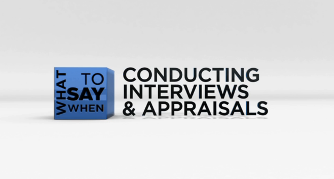 What to Say When - Mentoring Series: Réalisation d‚Äôentrevues et d‚Äôévaluations