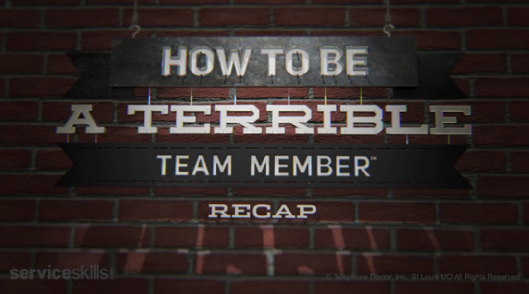 How to Be a Terrible Team Member: The Close