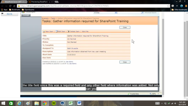 SharePoint Server 2007: Basics