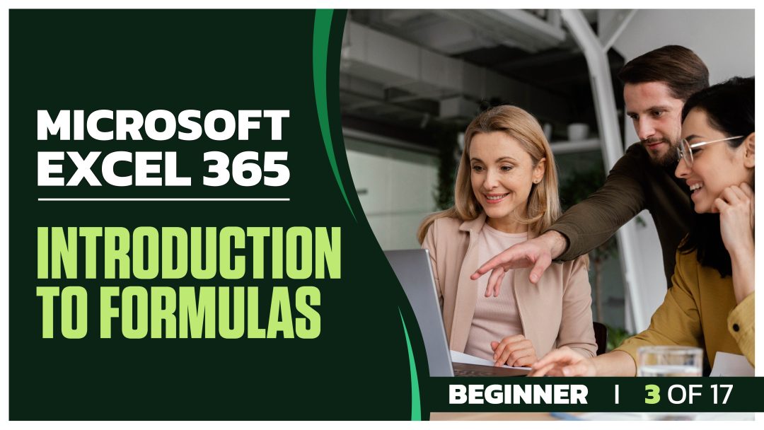 Microsoft Excel 365 for Beginners: Part 03 of 17. Introduction to Formulas