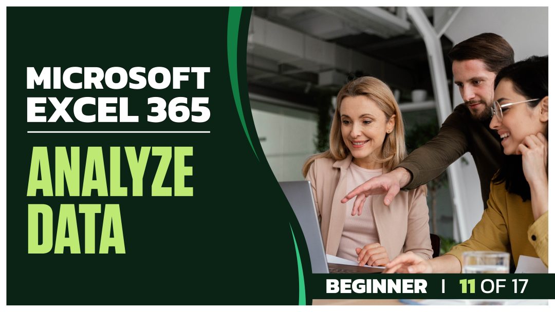 Microsoft Excel 365 for Beginners: Part 11 of 17. Analyze Data