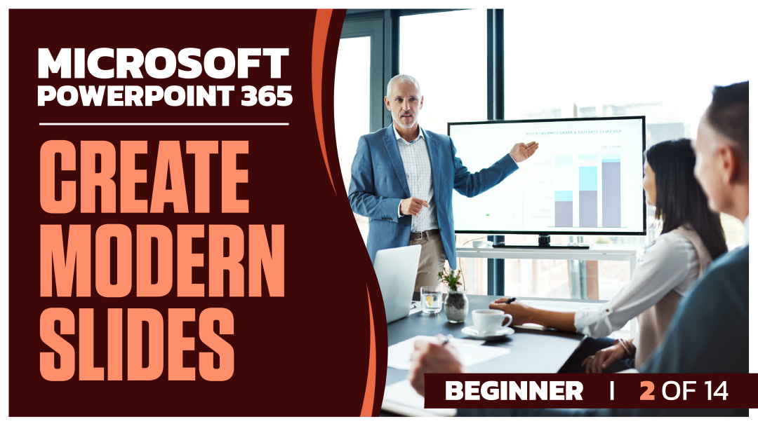 Microsoft PowerPoint 365 Beginner: Part 02 of 14. Create Modern Slides