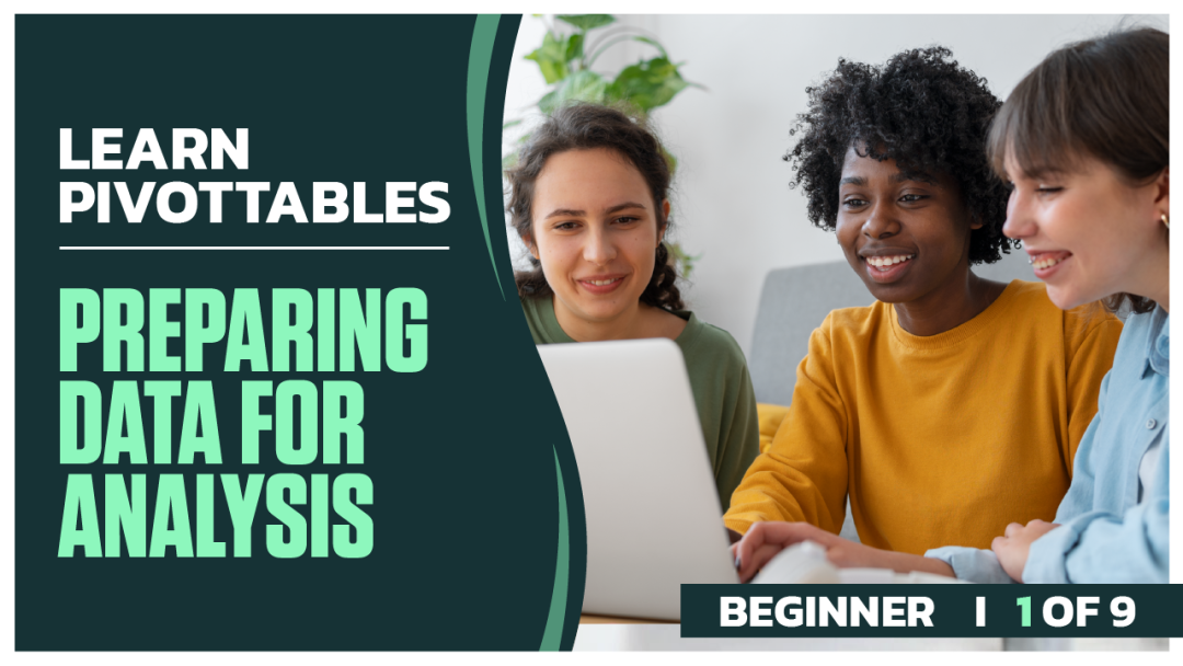 Learn PivotTables Beginner: Part 01 of 9. Preparing Data for Analysis
