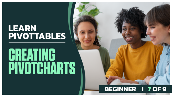 Learn PivotTables Beginner: Part 07 of 9. Creating PivotCharts
