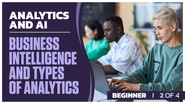 Analytics and AI Beginner: Part 2 of 4. Business Intelligence and Types of Analytics