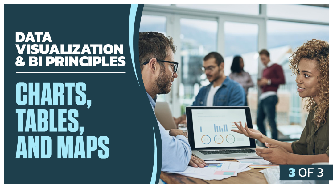 Data Visualization and BI Principles: Part 3 of 3. Charts, Tables, and Maps
