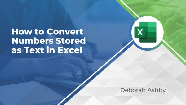 How to Convert Text to Numbers in Excel