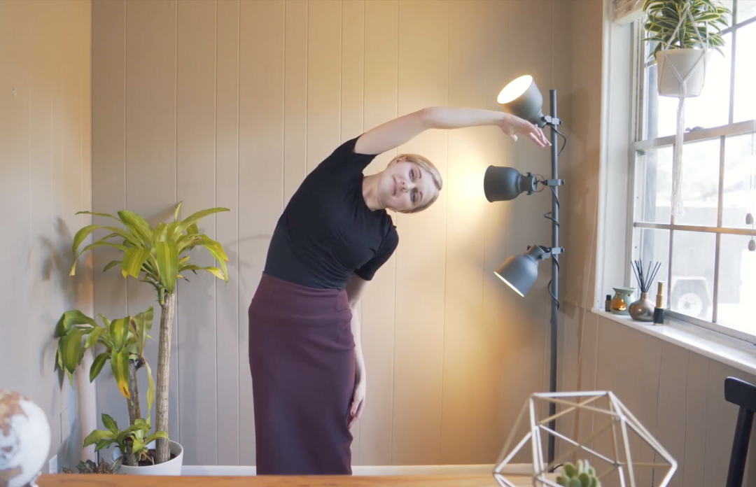 Standing Yoga at Your Desk