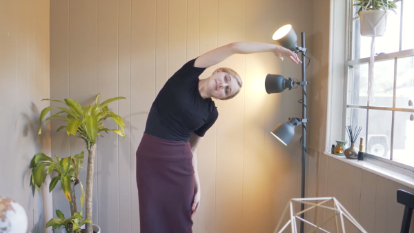 Standing Yoga at Your Desk
