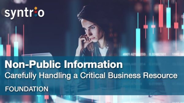 Non-Public Information: Carefully Handling a Critical Business Resource (Employee - Foundation)