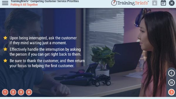 TrainingBriefs¬Æ Competing Customer Service Priorities