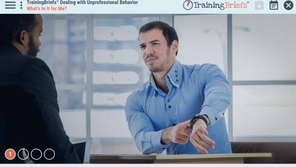 TrainingBriefs¬Æ Dealing with Unprofessional Behavior