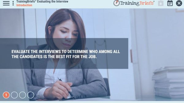 TrainingBriefs¬Æ Evaluating the Interview