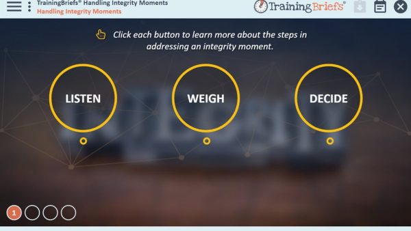 TrainingBriefs¬Æ Handling Integrity Moments