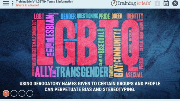 TrainingBriefs¬Æ LGBTQ+ Terms and Information