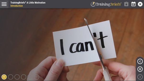 Training Briefs¬Æ A Little Motivation