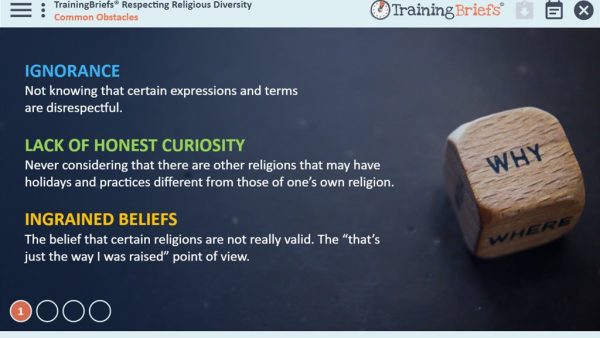 TrainingBriefs¬Æ Respecting Religious Diversity
