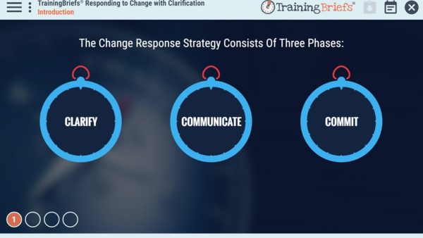 TrainingBriefs¬Æ Responding to Change with Clarification