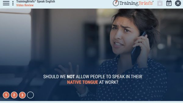 TrainingBriefs¬Æ Speak English!