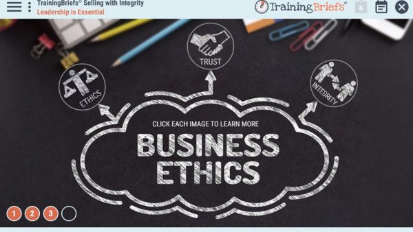 TrainingBriefs¬Æ Selling with Integrity