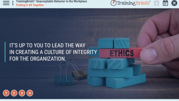 TrainingBriefs¬Æ Unacceptable Behavior in the Workplace