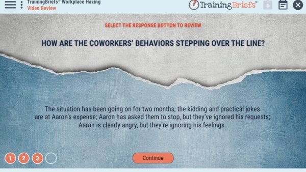 TrainingBriefs¬Æ Workplace Hazing