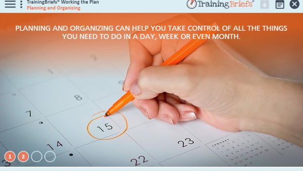 TrainingBriefs¬Æ Working the Plan