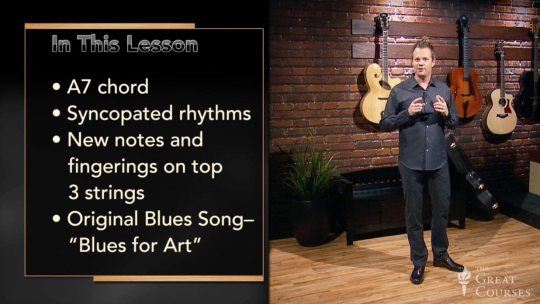 Learning to Play Guitar: The Blues Scale and Lateral Stretching