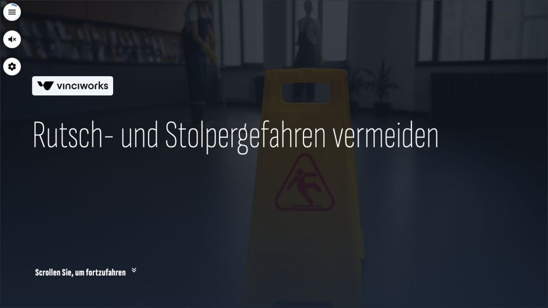 Rutsch- und Stolpergefahren Vermeiden