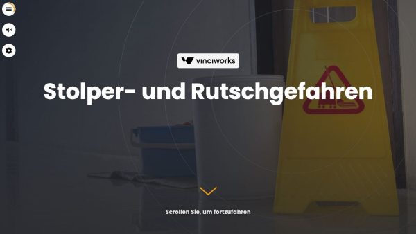 Stolper- und Rutschgefahren
