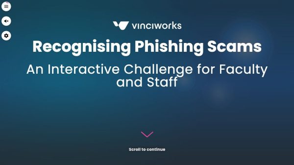 Recognising Phishing Scams (Higher Education)