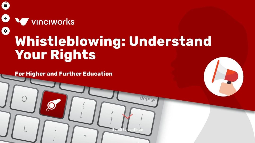 Whistleblowing: Understand Your Rights (Higher Education)