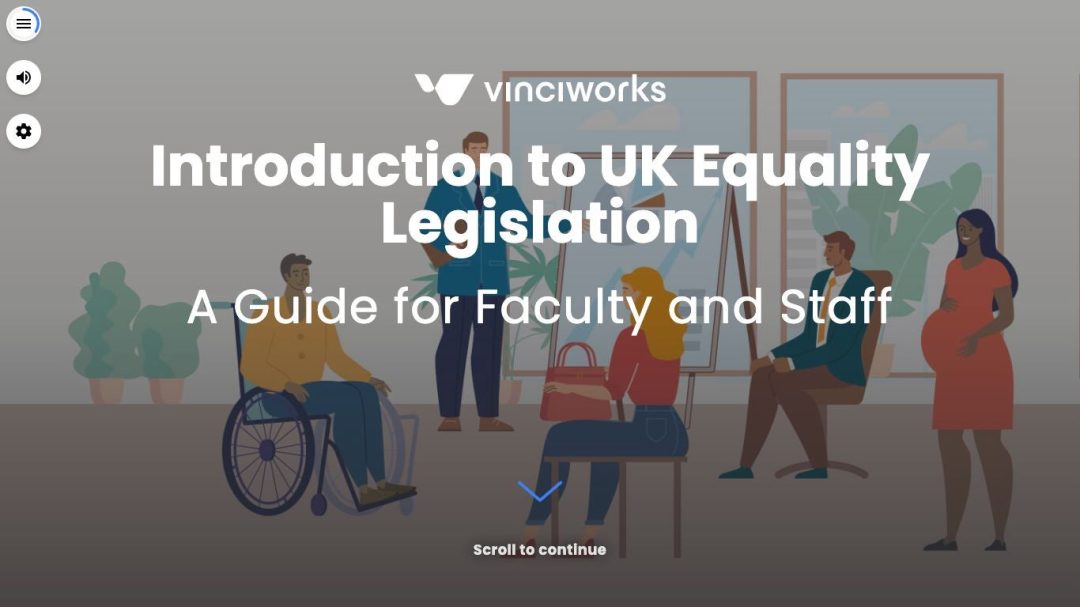 Introduction to UK Equality Legislation (Higher Education)