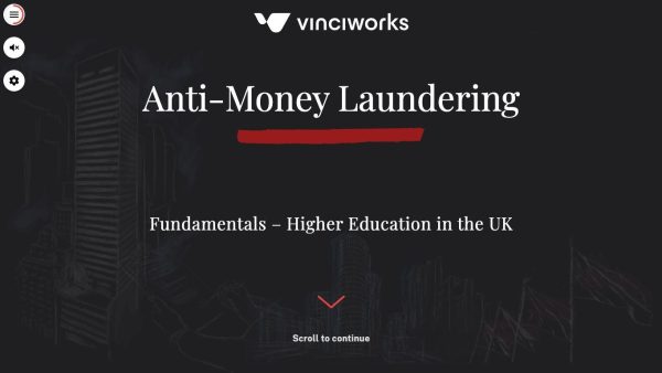 Anti-Money Laundering Fundamentals (Higher Education)