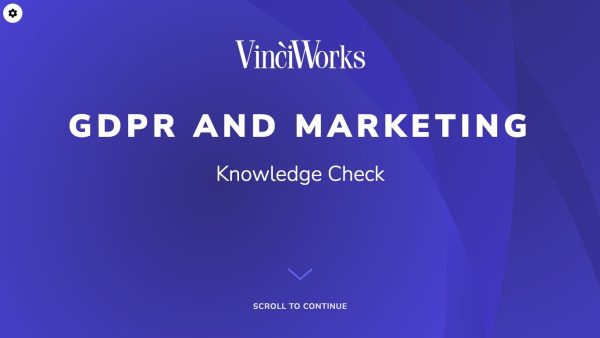 GDPR Knowledge Check for Marketing