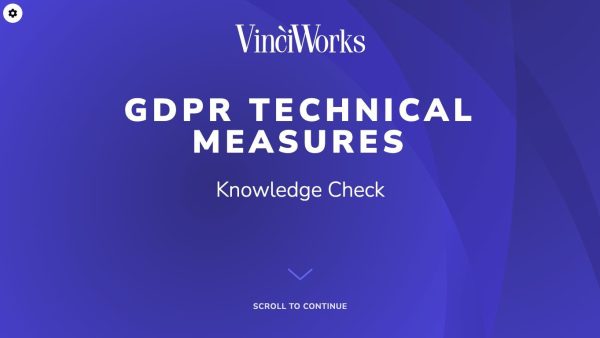 GDPR Technical Measures Knowledge Check