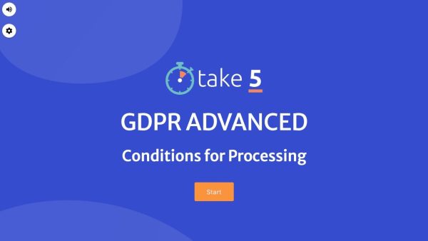 GDPR Advanced - Conditions for Processing