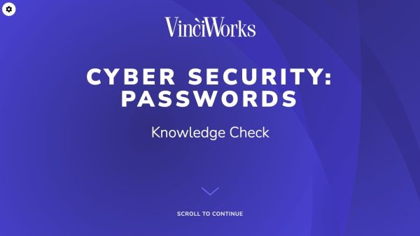 Cyber Security: Passwords Knowledge Check