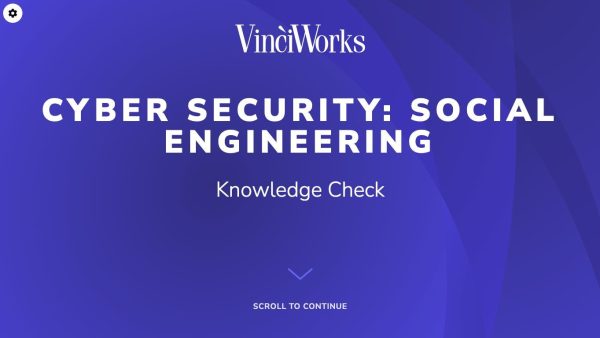 Cyber Security: Social Engineering Knowledge Check