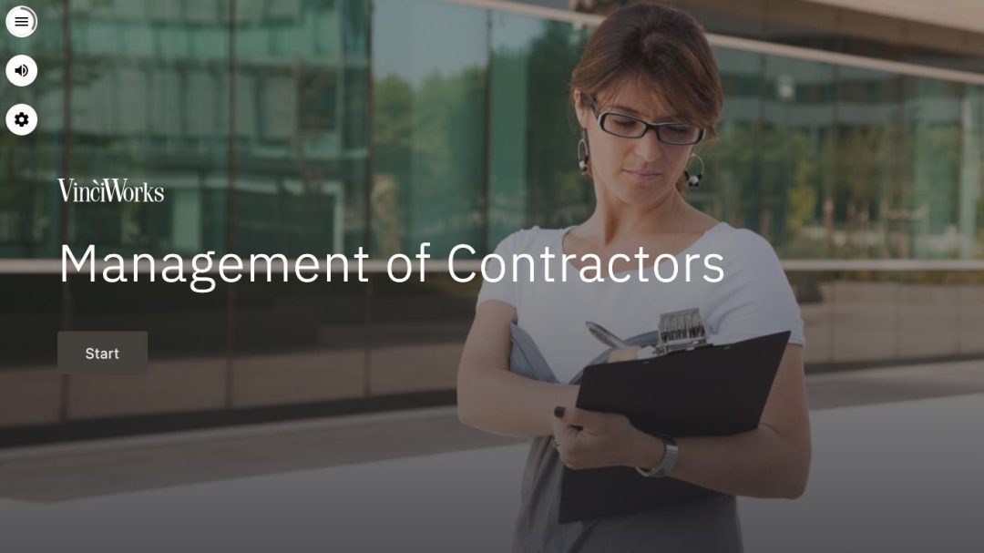 Management of Contractors